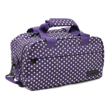 Cestovní taška MEMBER'S SB-0043A - fialová/bílá