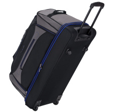 Cestovní taška na kolečkách SIROCCO T-7554/30" - černá/šedá/modrá