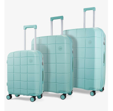 Sada cestovních kufrů ROCK Pixel PP - světle zelená