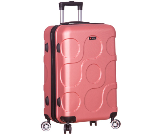 Cestovní kufr METRO LLTC4/3-L ABS - růžová