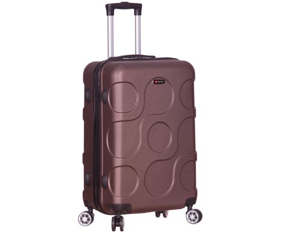 Cestovní kufr METRO LLTC4/3-M ABS - hnědá