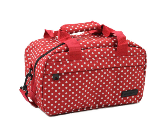 Cestovní taška MEMBER'S SB-0043A - červená/bílá