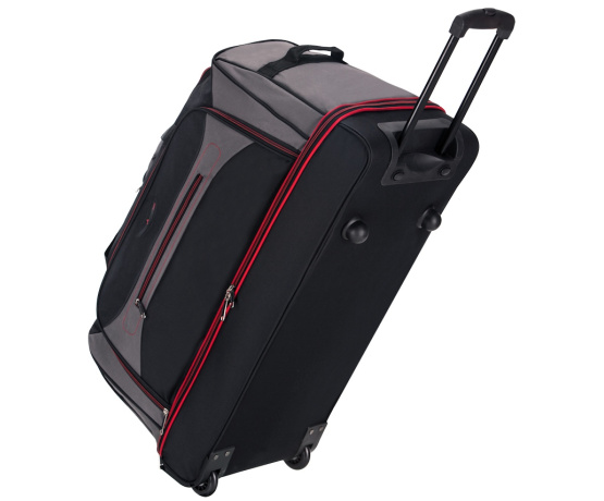 Cestovní taška na kolečkách SIROCCO T-7554/30" - černá/šedá/červená