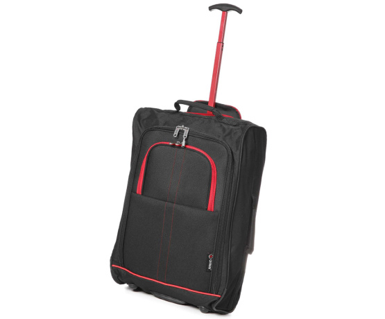 Kabinové zavazadlo CITIES T-830/1-55 - černá/červená