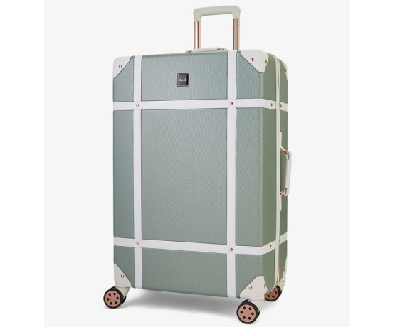 Cestovní kufr ROCK TR-0193/3-L ABS - šedozelená