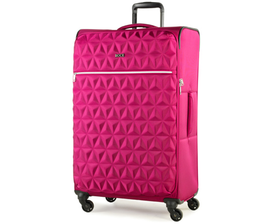 Cestovní kufr ROCK TR-0207/3-L - růžová