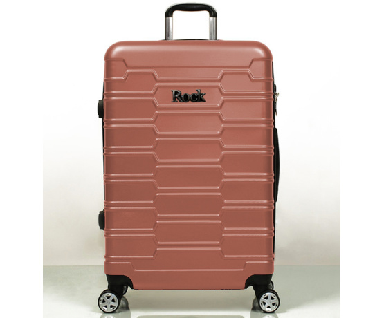 Cestovní kufr ROCK TR-0231/3-L ABS - růžová
