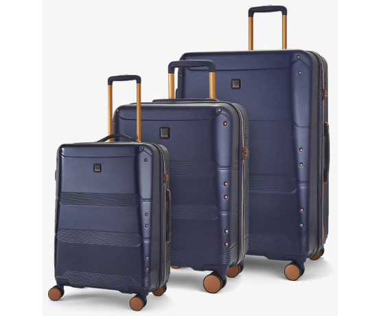 Sada cestovních kufrů ROCK TR-0238/3 ABS/PC - tmavě modrá