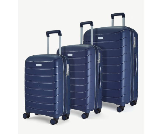 Sada cestovních kufrů ROCK TR-0241/3 PP - tmavě modrá