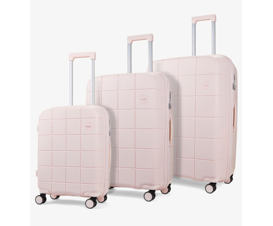 Sada cestovních kufrů ROCK Pixel PP - světle růžová