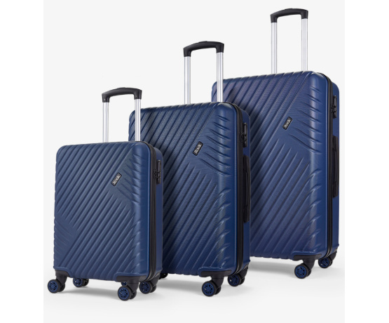 Sada cestovních kufrů ROCK Santiago ABS - tmavě modrá